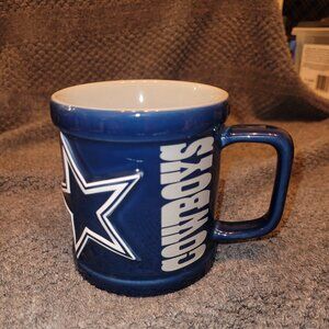 DALLAS COWBOYS Blue Football 3D Logo Official NFL Licensed Coffee Mug